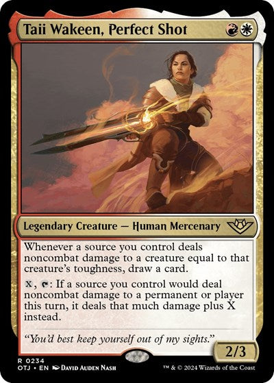 Taii Wakeen Perfect Shot (OTJ) #234 Rare (Near Mint) Outlaws of Thunder Junction Magic: The Gathering: 2024