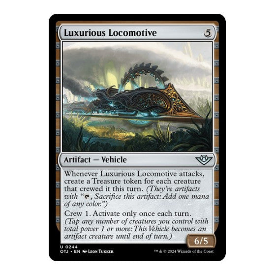 Luxurious Locomotive (OTJ) #244 Uncommon (Lightly Played) Outlaws of Thunder Junction Magic: The Gathering: 2024