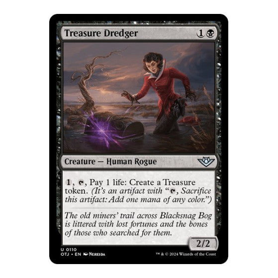 Treasure Dredger (OTJ) #110 Uncommon (Lightly Played) Outlaws of Thunder Junction Magic: The Gathering: 2024