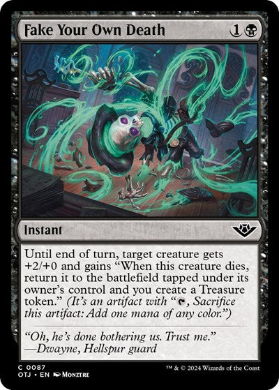 Fake Your Own Death (OTJ) #87 Common (Lightly Played) Outlaws of Thunder Junction Magic: The Gathering: 2024