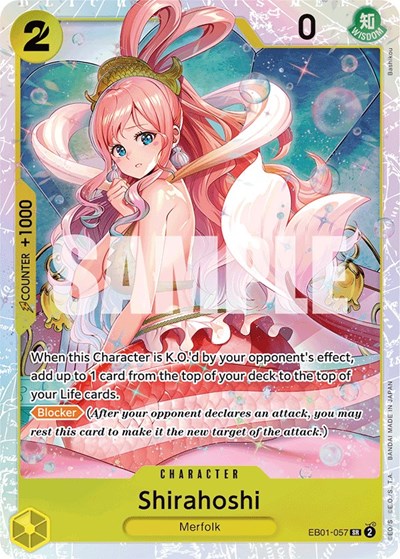 Shirahoshi (EB-01) #EB01-057 Secret Rare (Foil Near Mint) Extra Booster: Memorial Collection One Piece Card Game: 2024