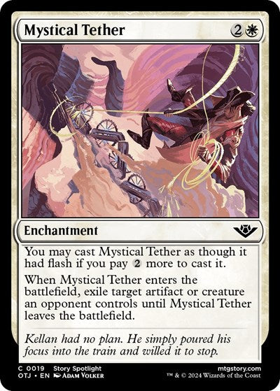 Mystical Tether (OTJ) #19 Common (Lightly Played) Outlaws of Thunder Junction Magic: 2024