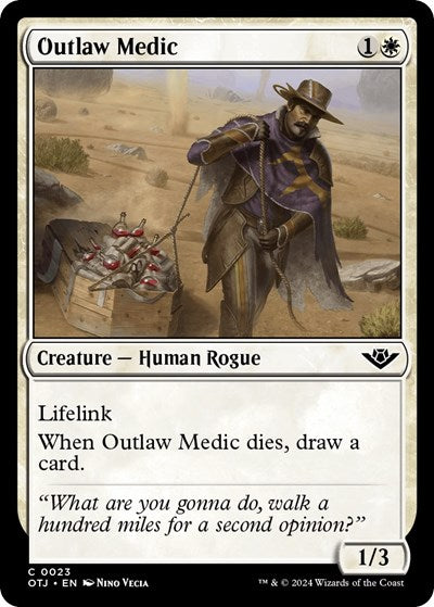 Outlaw Medic (OTJ) #23 Common (Lightly Played) Outlaws of Thunder Junction Magic: The Gathering: 2024
