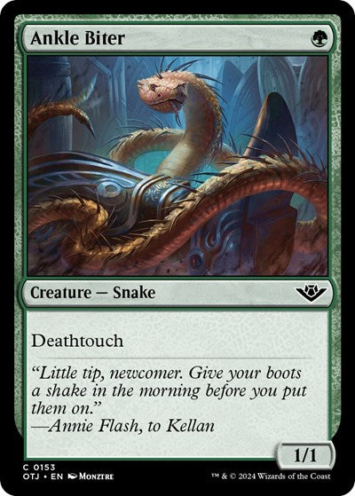 Ankle Biter (OTJ) #153 Common (Lightly Played) Outlaws of Thunder Junction Magic: The Gathering: 2024