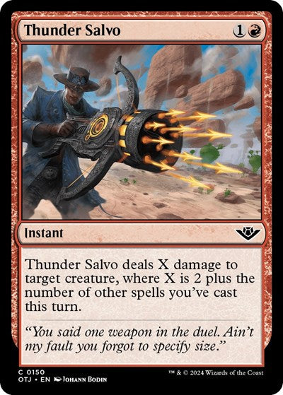 Thunder Salvo (OTJ) #150 Common Outlaws of Thunder Junction Magic: 2024