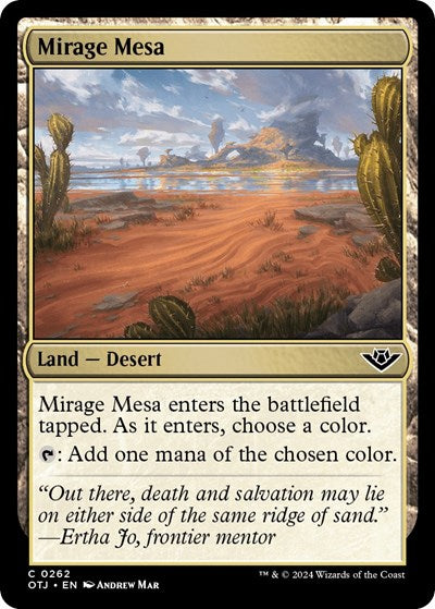 Mirage Mesa (OTJ) #262 Common Outlaws of Thunder Junction Magic: The Gathering: 2024