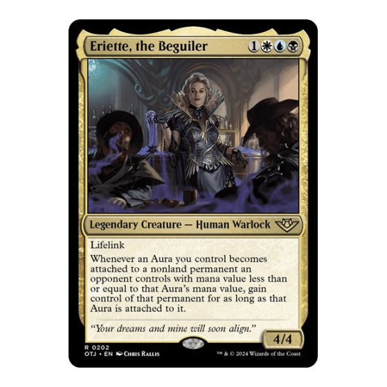 Eriette, the Beguiler (OTJ) #202 Rare (Lightly Played) Outlaws of Thunder Junction Magic: The Gathering: 2024