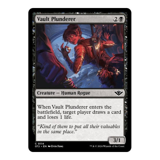 Vault Plunderer (OTJ) #114 Common Outlaws of Thunder Junction Magic: The Gathering: 2024