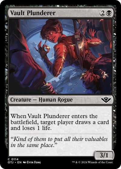 Vault Plunderer (OTJ) #114 Common (Near Mint) Outlaws of Thunder Junction Magic: The Gathering: 2024