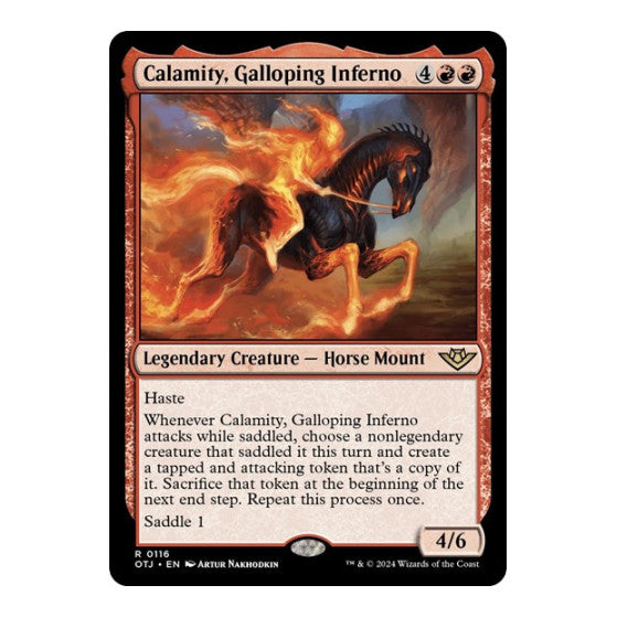 Calamity, Galloping Inferno (OTJ) #116 Rare (Lightly Played) Outlaws of Thunder Junction Magic: The Gathering: 2024
