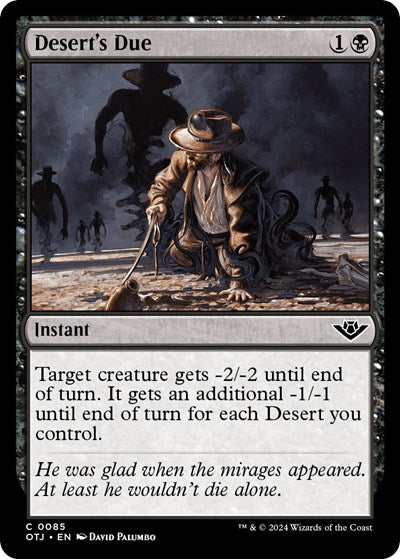 Deserts Due (OTJ) #85 Common (Lightly Played) Outlaws of Thunder Junction Magic: The Gathering: 2024
