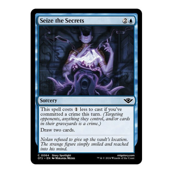 Seize the Secrets (OTJ) #64 Common (Lightly Played) Outlaws of Thunder Junction Magic: The Gathering: 2024