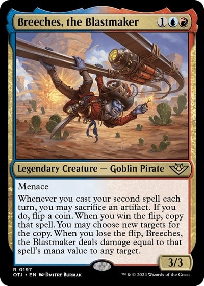 Breeches the Blastmaker (OTJ) #197 Rare (Lightly Played) Outlaws of Thunder Junction Magic: The Gathering: 2024