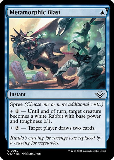 Metamorphic Blast (OTJ) #57 Uncommon (Lightly Played) Outlaws of Thunder Junction Magic: The Gathering: 2024