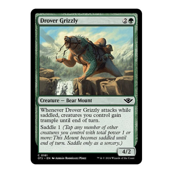 Drover Grizzly (OTJ) #161 Common (Lightly Played) Outlaws of Thunder Junction Magic: The Gathering: 2024