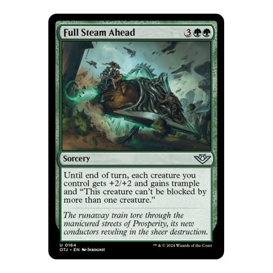 Full Steam Ahead (OTJ) #164 Uncommon (Lightly Played) Outlaws of Thunder Junction Magic: The Gathering: 2024