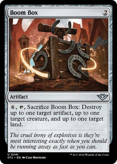 Boom Box (OTJ) #241 Uncommon (Lightly Played) Outlaws of Thunder Junction Magic: The Gathering: 2024