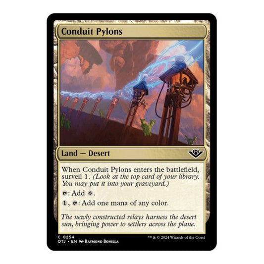 Conduit Pylons (OTJ) #254 Common (Lightly Played) Outlaws of Thunder Junction Magic: The Gathering: 2024