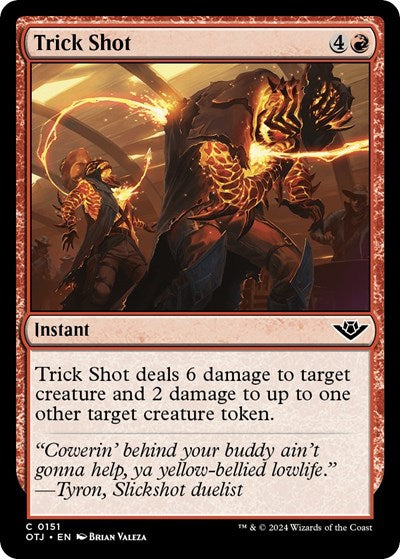 Trick Shot (OTJ) #151 Common (Lightly Played) Outlaws of Thunder Junction Magic: The Gathering: 2024