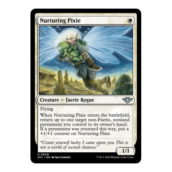 Nurturing Pixie (OTJ) #20 Uncommon Outlaws of Thunder Junction Magic: The Gathering: 2024