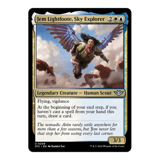 Jem Lightfoote, Sky Explorer (OTJ) #209 Uncommon (Lightly Played) Outlaws of Thunder Junction Magic: The Gathering: 2024