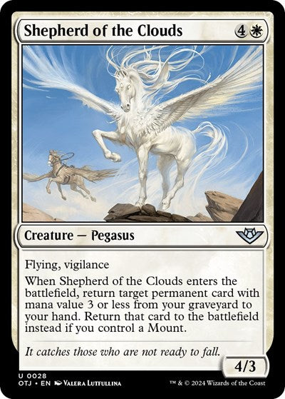 Shepherd of the Clouds (OTJ) #28 Uncommon (Lightly Played) Outlaws of Thunder Junction Magic: The Gathering: 2024
