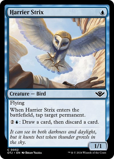 Harrier Strix (OTJ) #52 Common (Lightly Played) Outlaws of Thunder Junction Magic: 2024