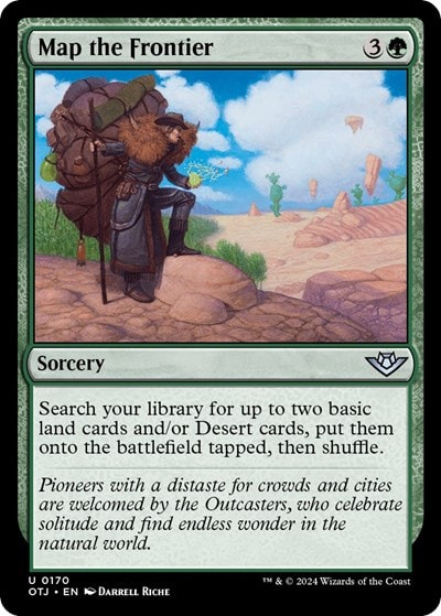 Map the Frontier (OTJ) #170 Uncommon (Lightly Played) Outlaws of Thunder Junction Magic: The Gathering: 2024