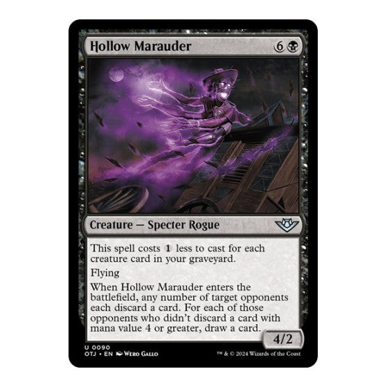 Hollow Marauder (OTJ) #90 Uncommon (Lightly Played) Outlaws of Thunder Junction Magic: The Gathering: 2024