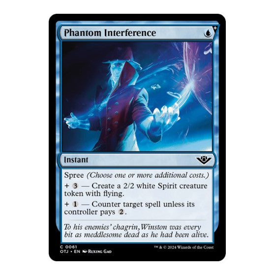Phantom Interference (OTJ) #61 Common Outlaws of Thunder Junction Magic: The Gathering: 2024