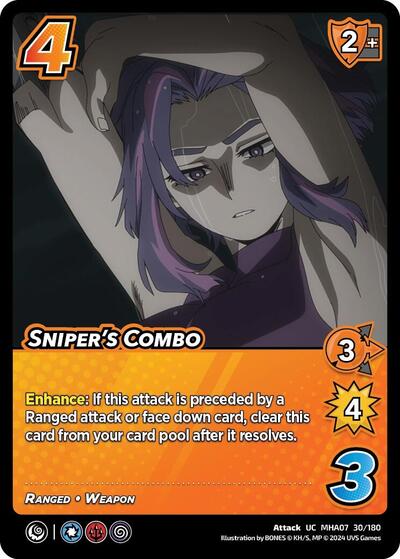 Sniper's Combo (MHA7) #30/180 Uncommon (Lightly Played) UniVersus: My Hero Academia: Girl Power UniVersus: 2024