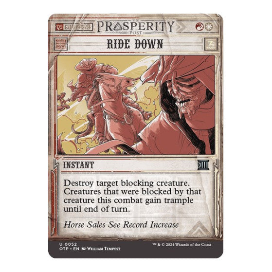 Ride Down (OTP) #52 Uncommon Outlaws of Thunder Junction: Breaking News Magic: The Gathering: 2024