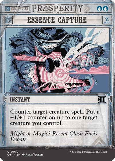 Essence Capture (OTP) #10 Uncommon (Lightly Played) Outlaws of Thunder Junction: Breaking News Magic: The Gathering: 2024