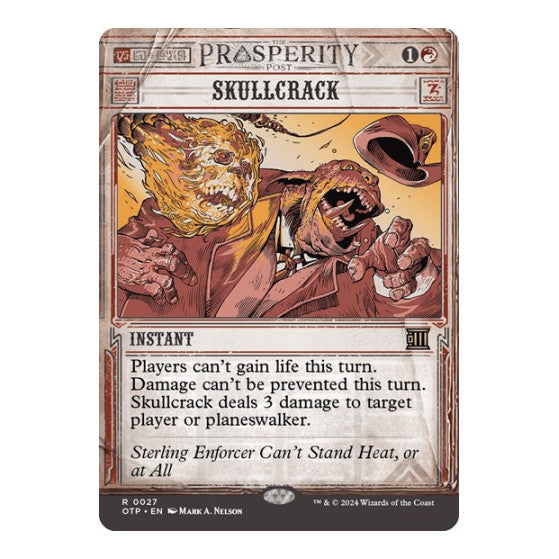 Skullcrack (OTP) #27 Rare (Lightly Played) Outlaws of Thunder Junction: Breaking News Magic: The Gathering: 2024