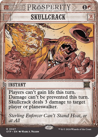 Skullcrack (OTP) #27 Rare (Lightly Played) Outlaws of Thunder Junction: Breaking News Magic: The Gathering: 2024