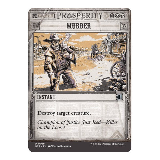 Murder (OTP) #16 Uncommon Outlaws of Thunder Junction: Breaking News Magic: The Gathering: 2024