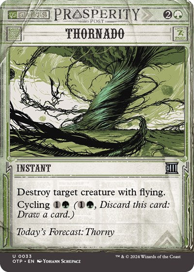 Thornado (OTP) #33 Uncommon (Lightly Played) Outlaws of Thunder Junction: Breaking News Magic: The Gathering: 2024