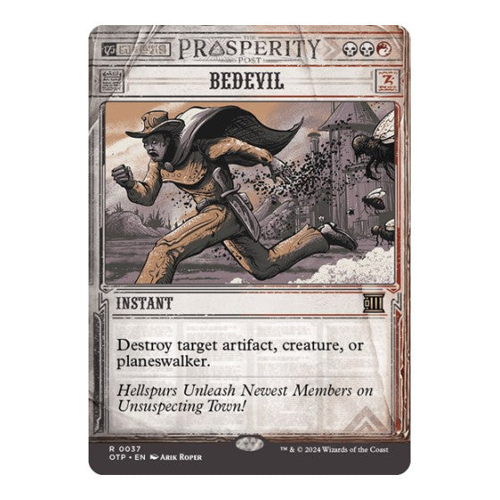 Bedevil (OTP) #37 Rare (Lightly Played) Outlaws of Thunder Junction: Breaking News Magic: The Gathering: 2024