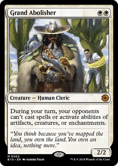 Grand Abolisher (BIG) #2 Mythic Rare (Near Mint) Outlaws of Thunder Junction: The Big Score Magic: The Gathering: 2024