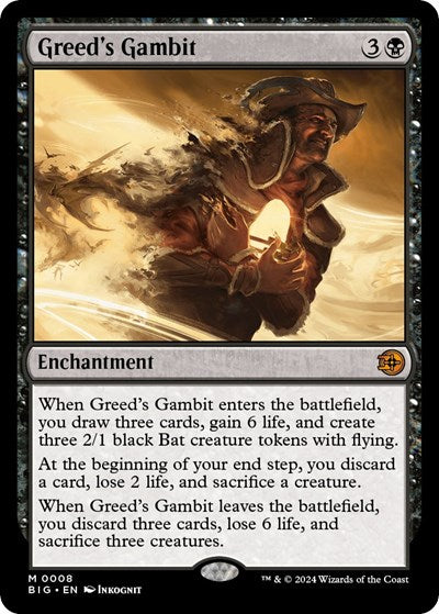 Greeds Gambit (BIG) #8 Mythic Rare (Lightly Played) Outlaws of Thunder Junction: The Big Score Magic: 2024