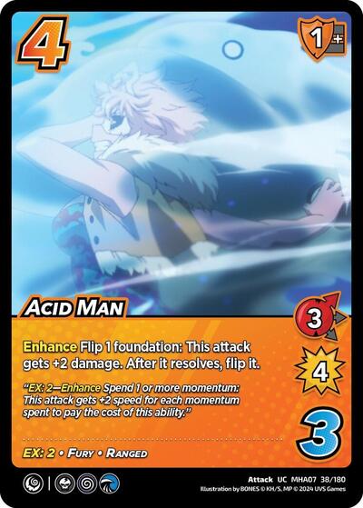 Acid Man (MHA7) #38/180 Uncommon (Lightly Played) UniVersus: My Hero Academia: Girl Power UniVersus: 2024