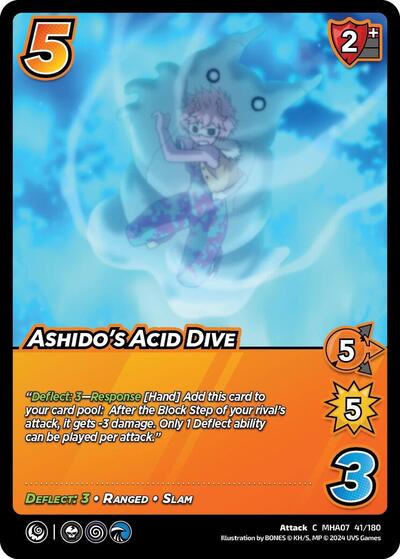 Ashido's Acid Dive (MHA7) #41/180 Common (Lightly Played) UniVersus: My Hero Academia: Girl Power UniVersus: 2024