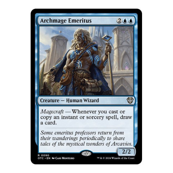 Archmage Emeritus (OTC) #90 Rare (Lightly Played) Commander: Outlaws of Thunder Junction Magic: The Gathering: 2024