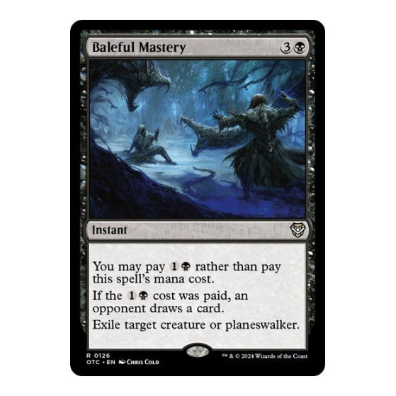 Baleful Mastery (OTC) #126 Rare (Near Mint) Commander: Outlaws of Thunder Junction Magic: The Gathering: 2024