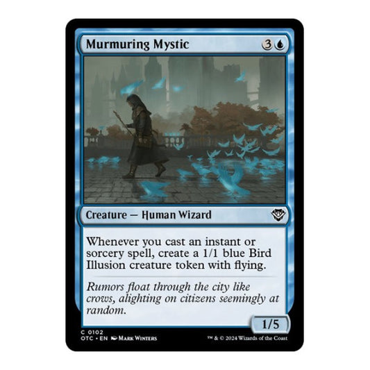 Murmuring Mystic (OTC) #102 Common (Lightly Played) Commander: Outlaws of Thunder Junction Magic: The Gathering: 2024