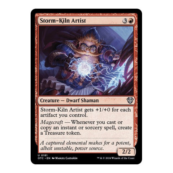 Storm Kiln Artist (OTC) #181 Uncommon (Lightly Played) Commander: Outlaws of Thunder Junction Magic: The Gathering: 2024