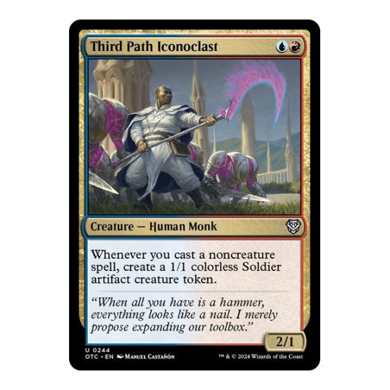 Third Path Iconoclast (OTC) #244 Uncommon (Lightly Played) Commander: Outlaws of Thunder Junction Magic: The Gathering: 2024