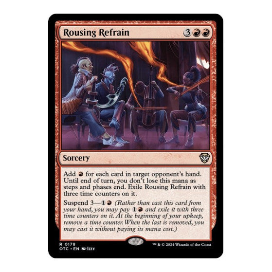 Rousing Refrain (OTC) #178 Rare (Lightly Played) Commander: Outlaws of Thunder Junction Magic: The Gathering: 2024