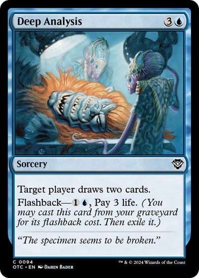 Deep Analysis (OTC) #94 Common (Lightly Played) Commander: Outlaws of Thunder Junction Magic: The Gathering: 2024