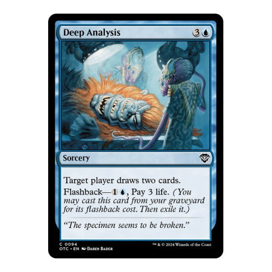 Deep Analysis (OTC) #94 Common (Lightly Played) Commander: Outlaws of Thunder Junction Magic: The Gathering: 2024